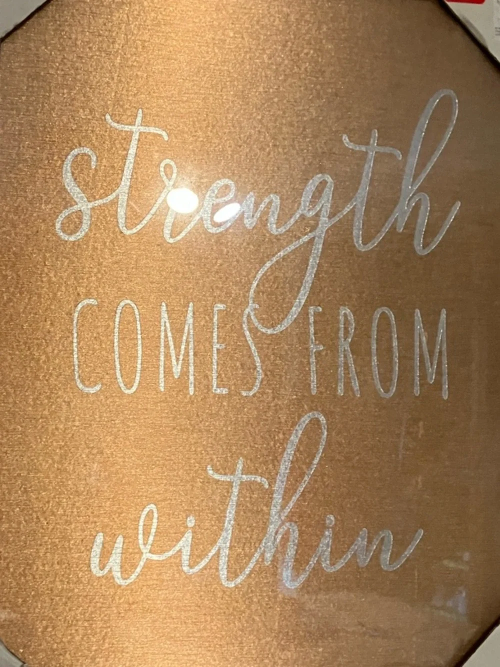 “ Strength Comes From Within “ PICTURE FRAMED W/ A FREE necklace & Hair Pins!!!